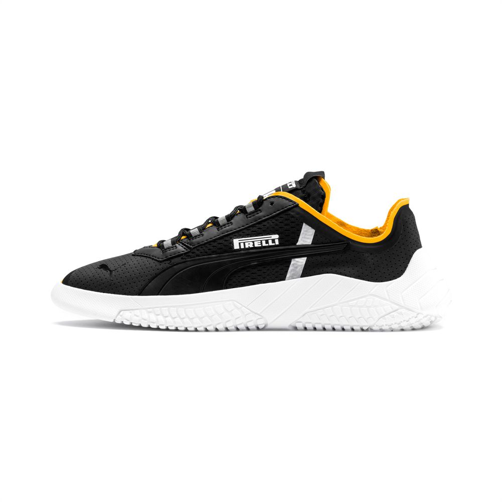 Puma Replicat-X Pirelli Férfi Motorsport Cipő - Fekete/Fehér ( Hungary - UMWSO7286 )